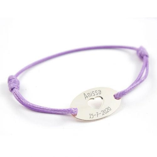 Bracelet Enfant Personnalisable Argent 925 - Cadeau Naissance Baptême Anniversaire