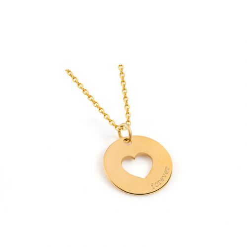 Pendentif Médaillon en or jaune 18K (750/oo), à décor rayonnant